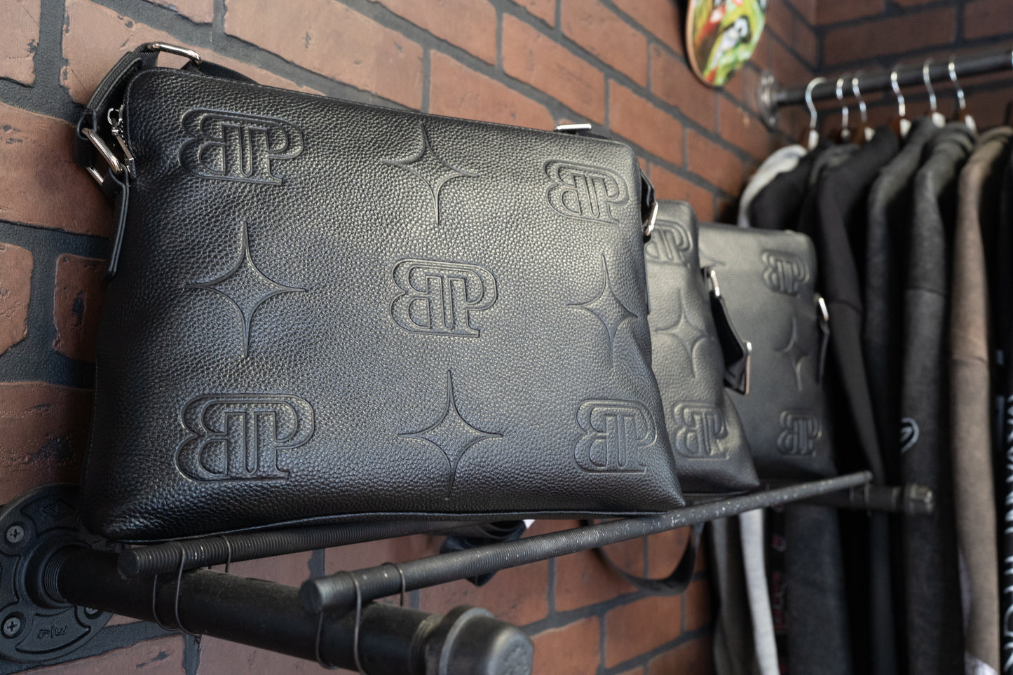 Leather BP Messenger Bag
